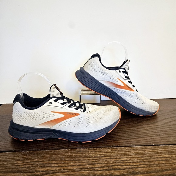Brooks Other - Brooks Anthem 4 Men's Running Shoes 8.5 D White Navy Red Clay BioMoGo DNA Mesh